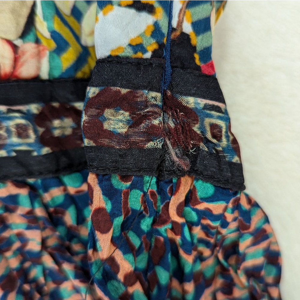Anthropologie x Bhanuni by Jyoti Ronika Babydoll Blouse Tunic - Small - Flawed - Picture 7 of 13